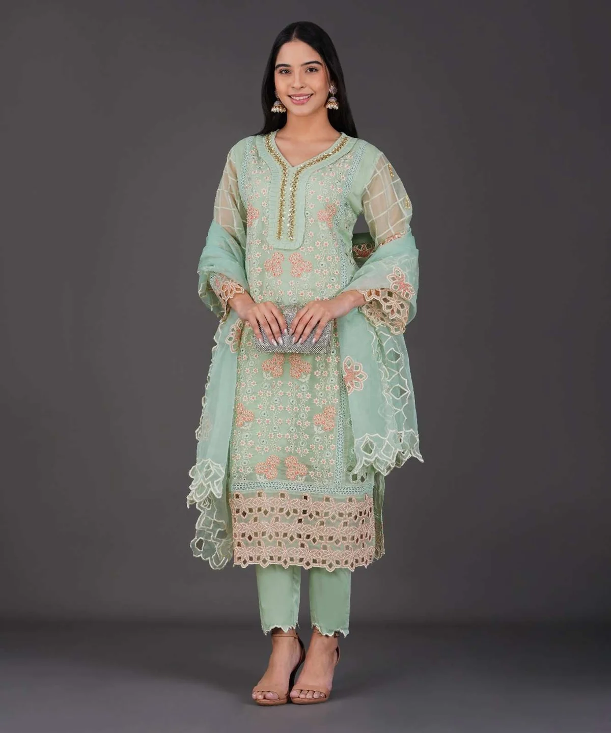 mint-green-floral-embroidered-kurta-set-angle
