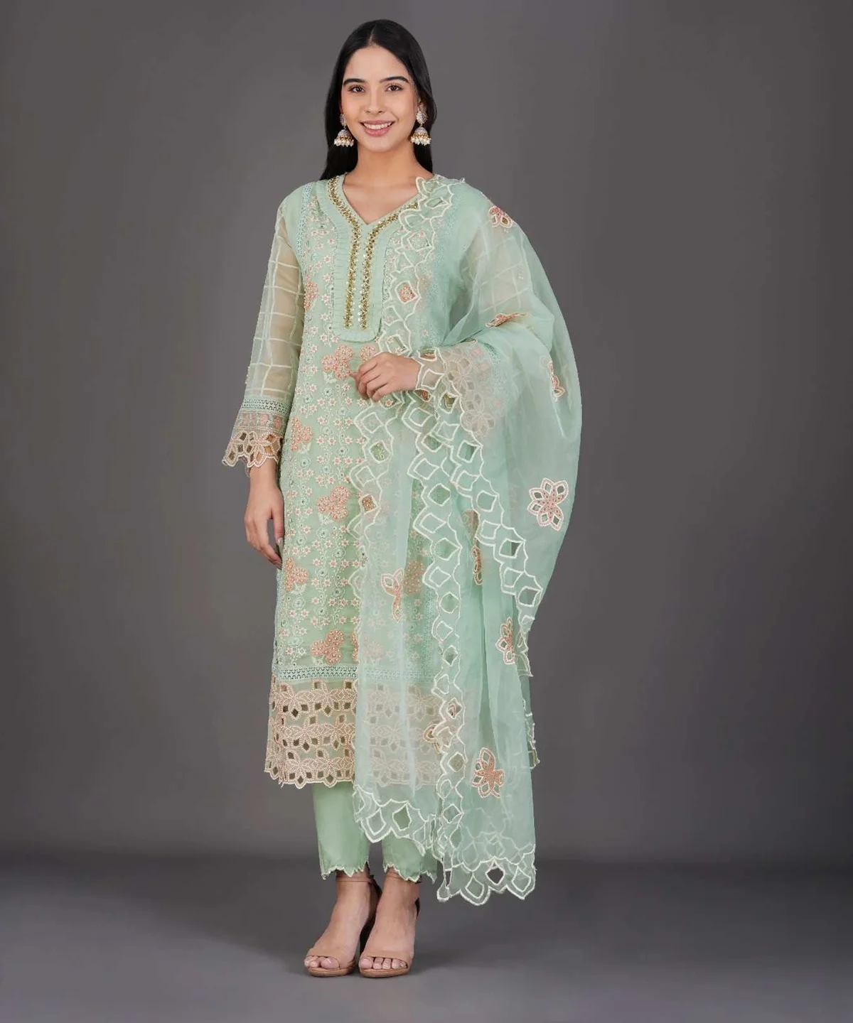 mint-green-floral-embroidered-kurta-set-front